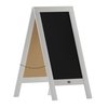 Flash Furniture White Wood A-Frame Magnetic Chalkboard Set HGWA-GDI-CRE8-754315-GG